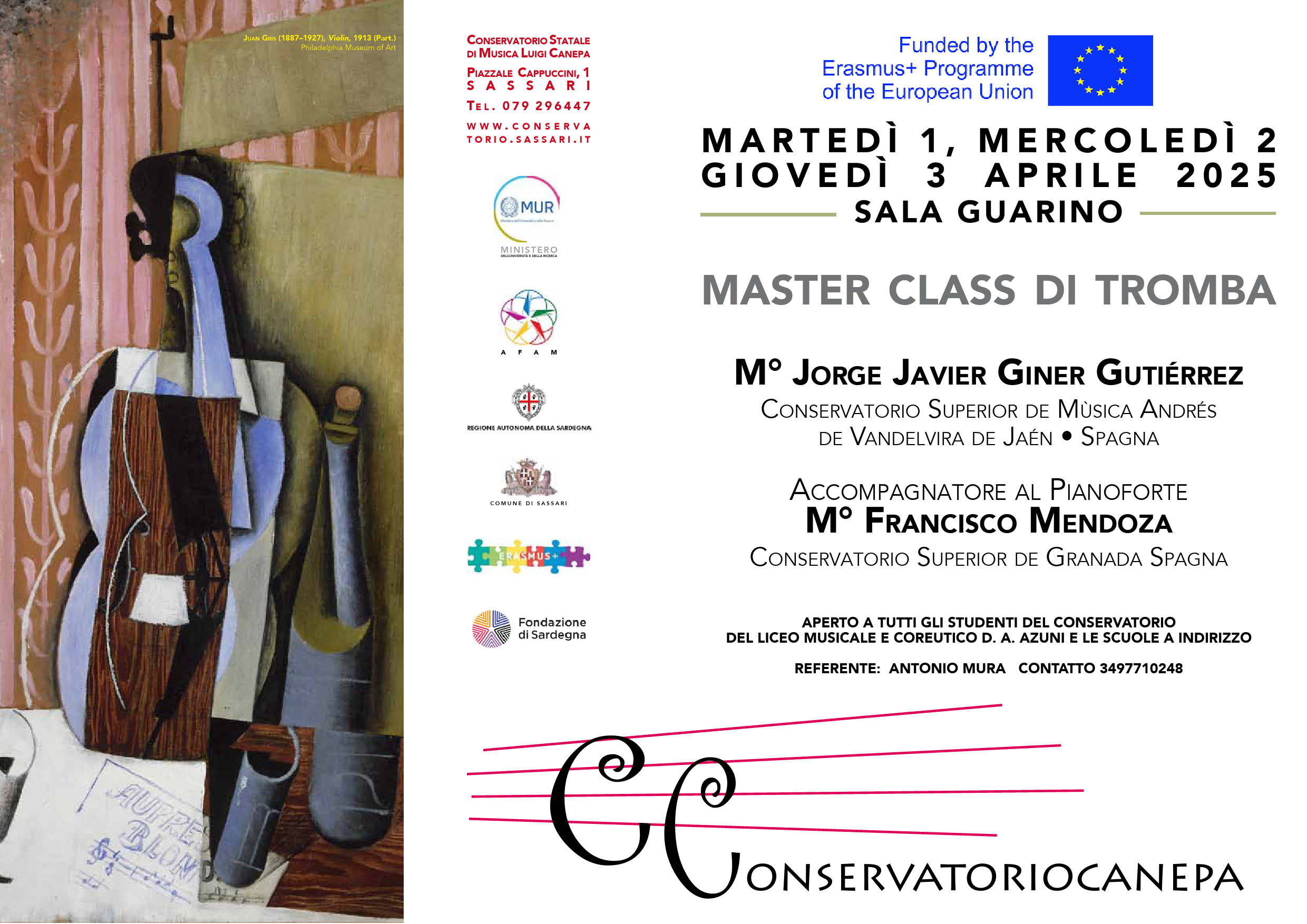 MASTER CLASS DI TROMBA DEL M° JORGE JAVIER GINER GUTIÉRREZ